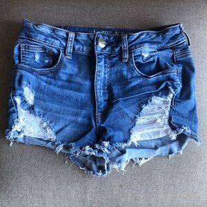 Distressed American Eagle Denim Shorts